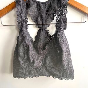 Felina Unlined Lace Wireless Racerback Bralette small